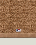 LEXINGTON Velours-Jacquard-Handtuch mit Ornamenten, fudge