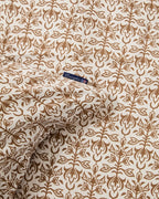 LEXINGTON Kissenbezug aus Baumwollsatin mit Ornamentmuster, weiß/fudge
