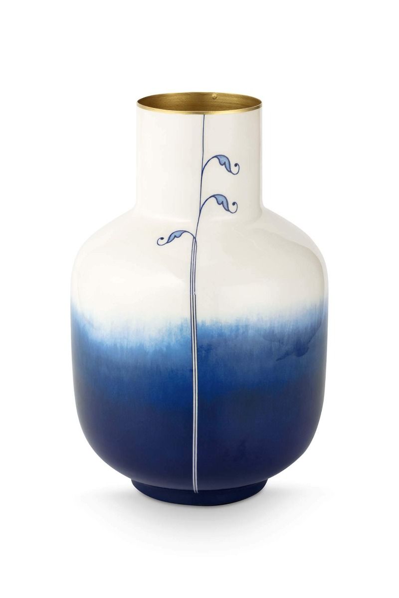 PiP Studio Vase Metall Pip & The Blue Bird Dip Dye