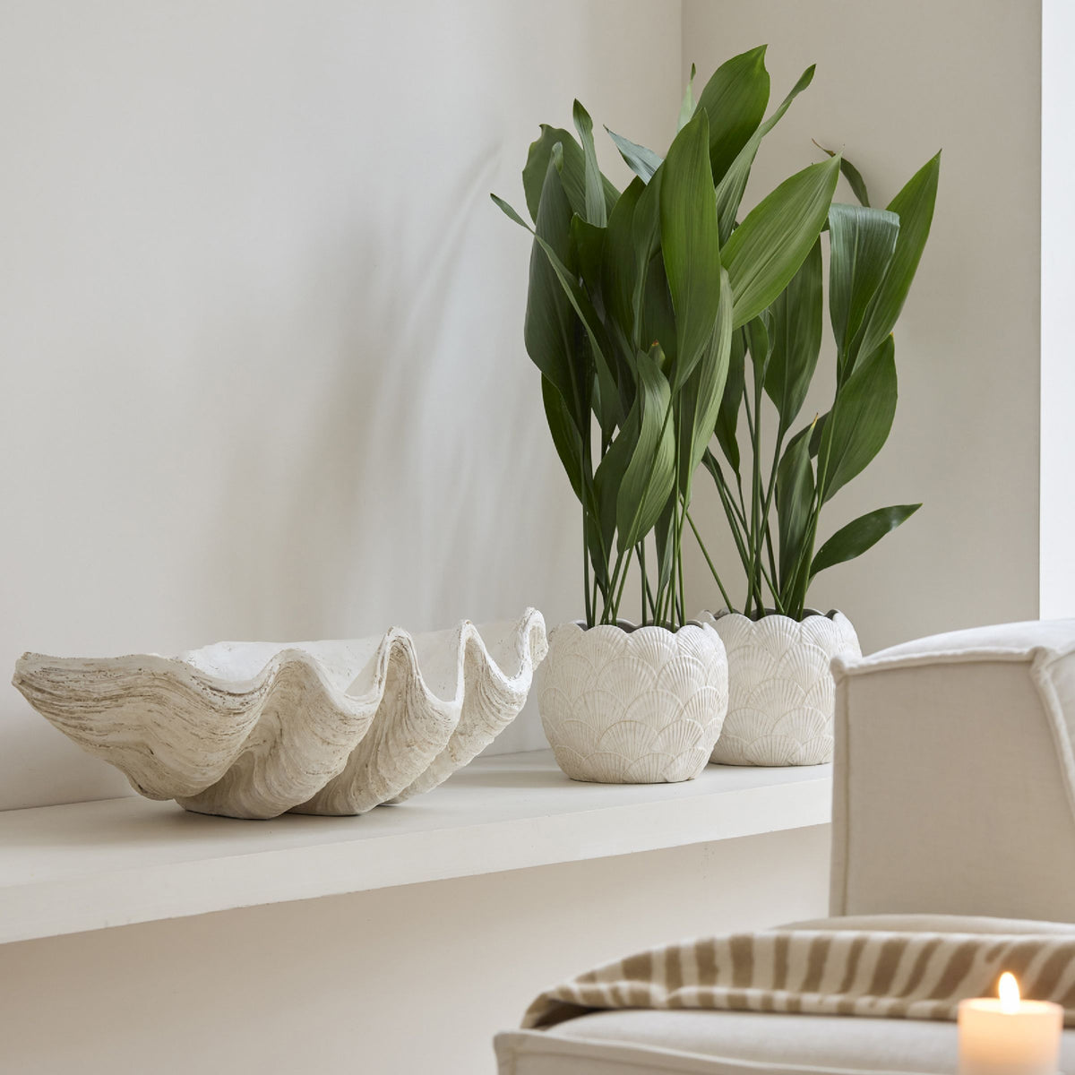 Rivièra Maison Shell Blumentopf