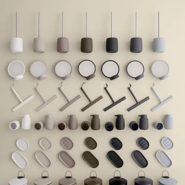 blomus SONO Kosmetikspiegel aus Keramik – Bad-Accessoire