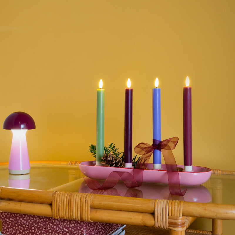 Remember Lucia Adventskranzschale oval