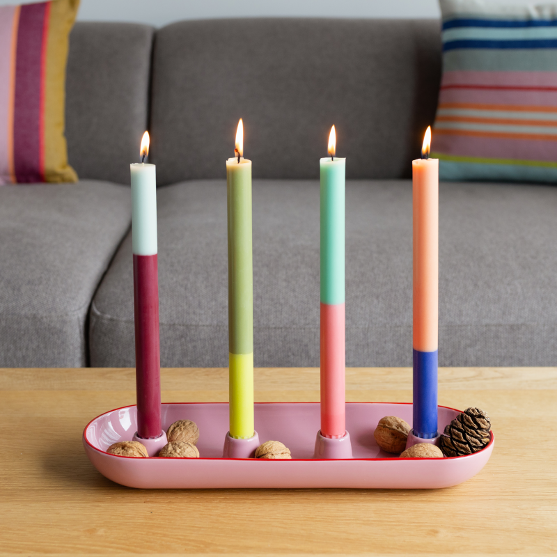 Remember Lucia Adventskranzschale oval