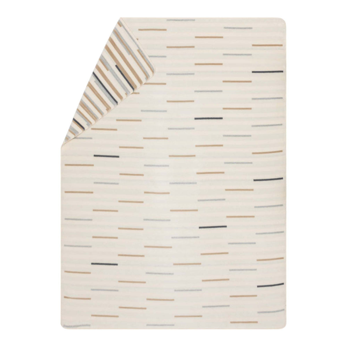 David Fussenegger SAVONA Striche Kuscheldecke aus Velour – Wolle